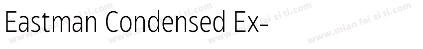 Eastman Condensed Ex字体转换